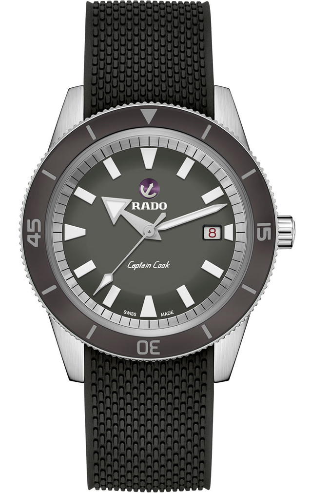 Rado Captain Cook Automatic Watch 42mm with Grey Dial and 2 Additional Straps