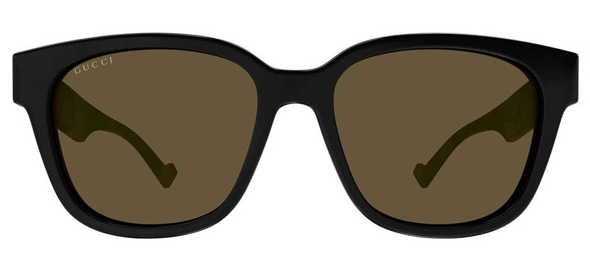 Gucci Lettering Sunglasses 57mm with Brown Lenses