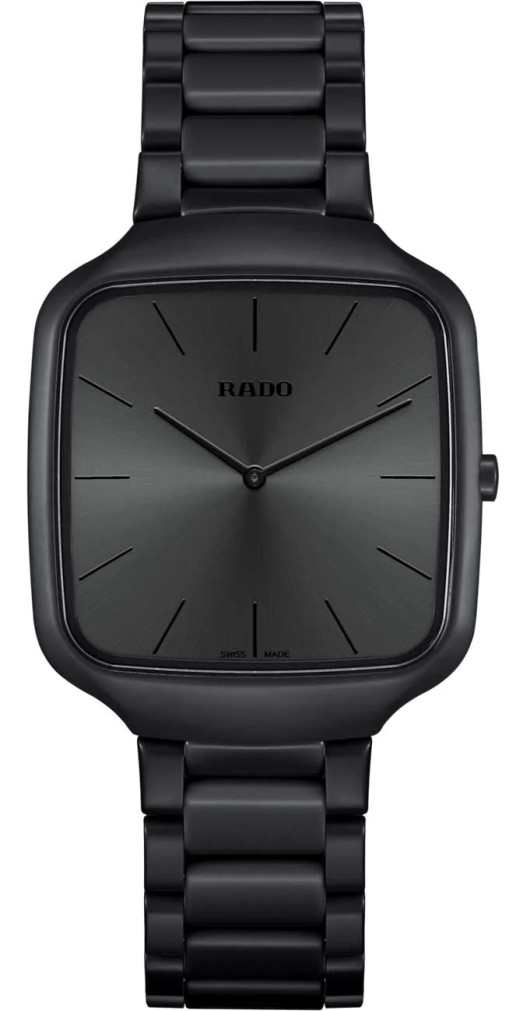 Rado Watch True Square Thinline Les Couleurs Le Corbusier 37mm with Black Dial
