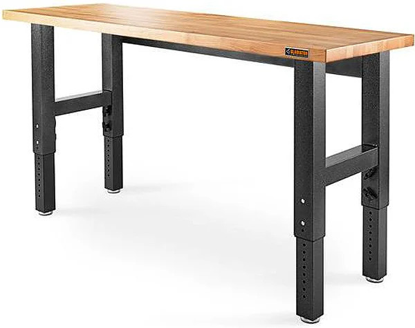Gladiator Garageworks 6 Ft. Adjustable Height Hardwood Workbench