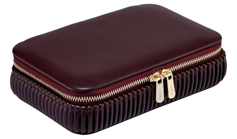 Wolf 1834 Bella Zip Case in Bordeaux