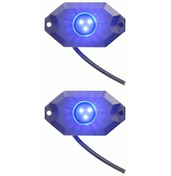 Metra Daytona Rock Lights Universal in Blue 2 Pack