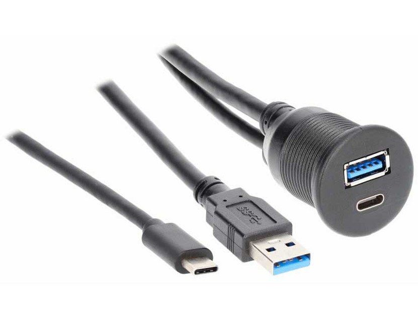 Metra USB-A and USB-C Charge and Data Flush Mount