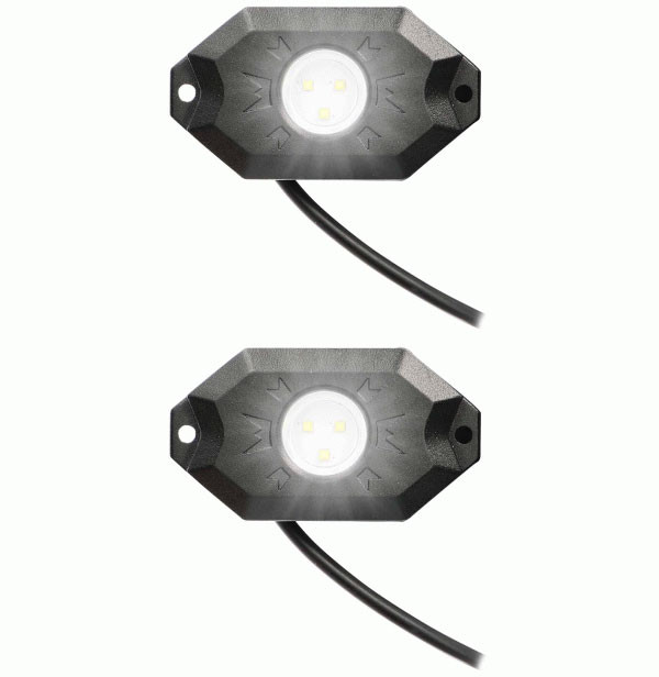 Metra Daytona Rock Lights Universal in White 2 Pack