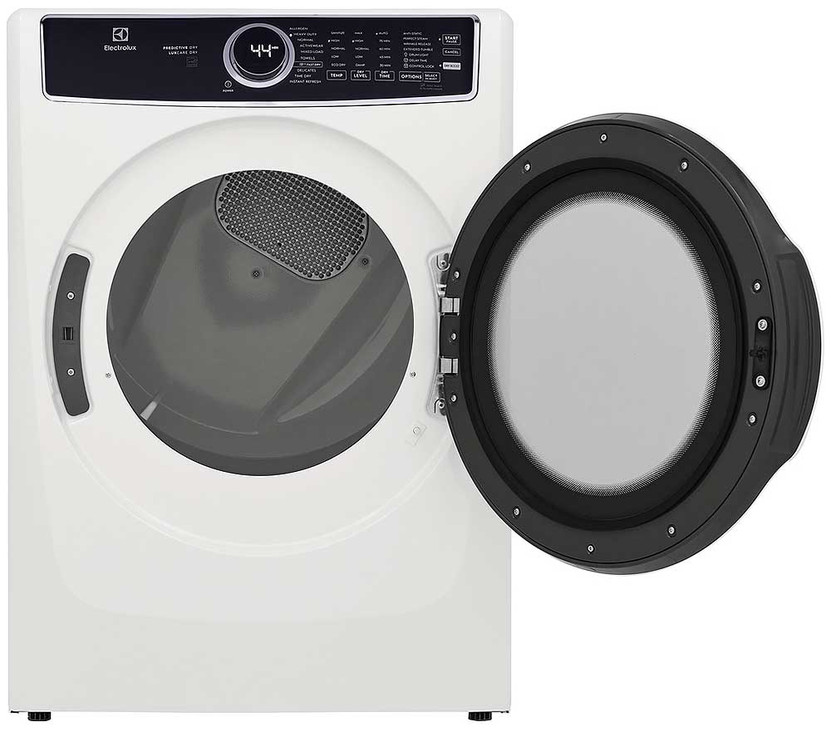 Electrolux 8 Cu. Ft. White Front Load Perfect Steam Electric Dryer With Predictive Dry And Instant Refresh