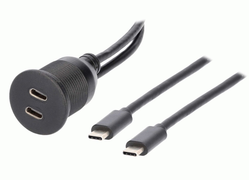 Metra Dual USB-C Charge  Data Flush Mount