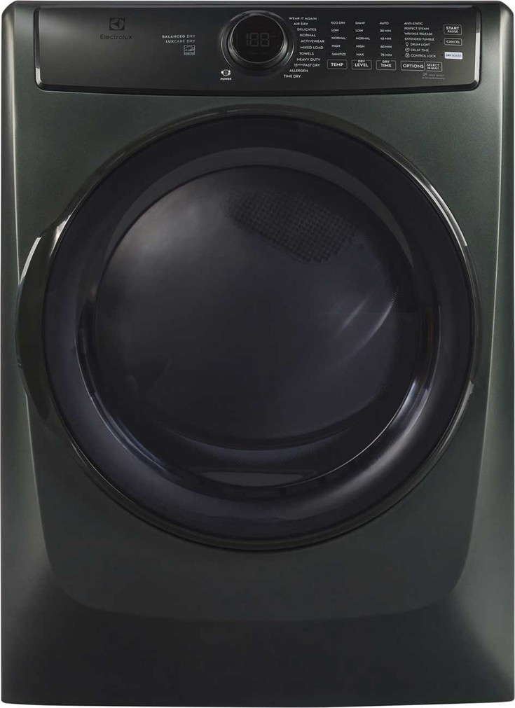 Electrolux Electric Dryer Front Load With Perfect Steam 8 Cu. Ft. in Alpine Green