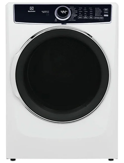 Electrolux 8 Cu. Ft. White Front Load Perfect Steam Electric Dryer With Balanced Dry  Instant Refresh