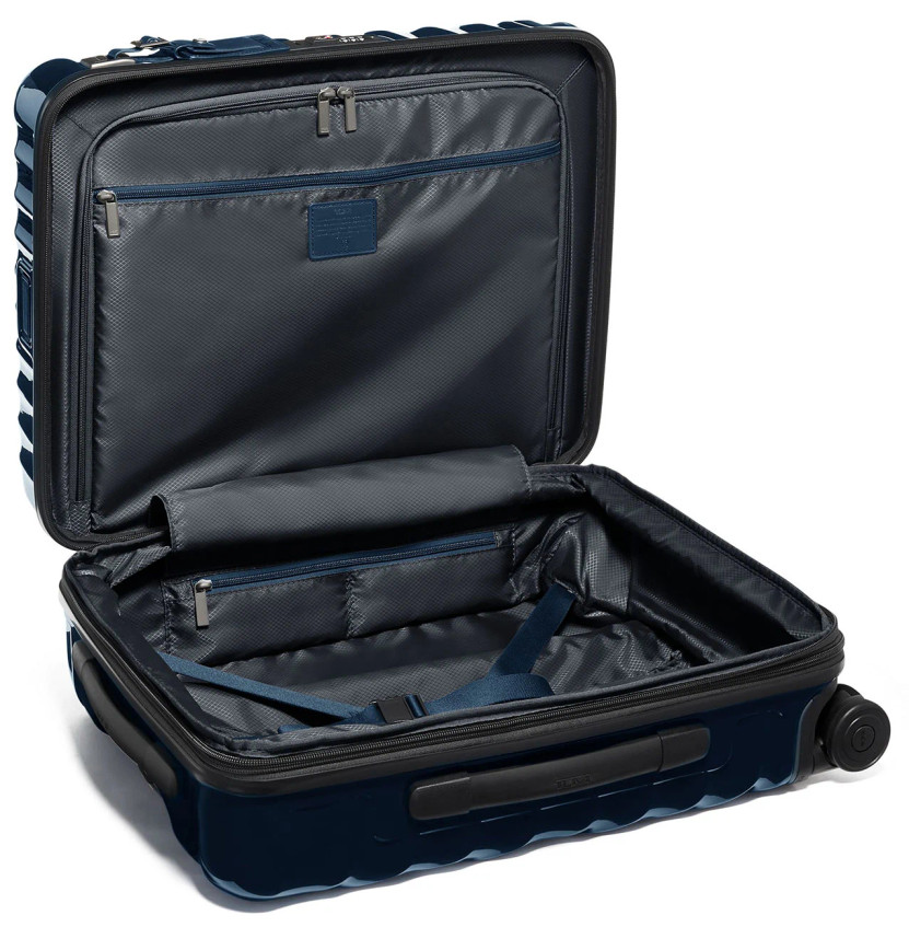 TUMI 19 Degree Continental Expandable 4 Wheeled Carry-On in Navy