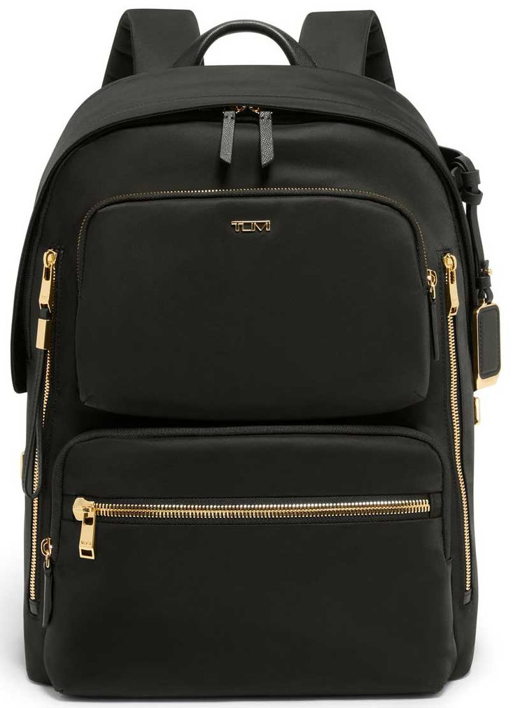 TUMI Backpack Voyageur Montana in Black with Gold Hardware