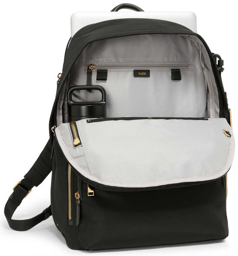 TUMI Backpack Voyageur Montana in Black with Gold Hardware
