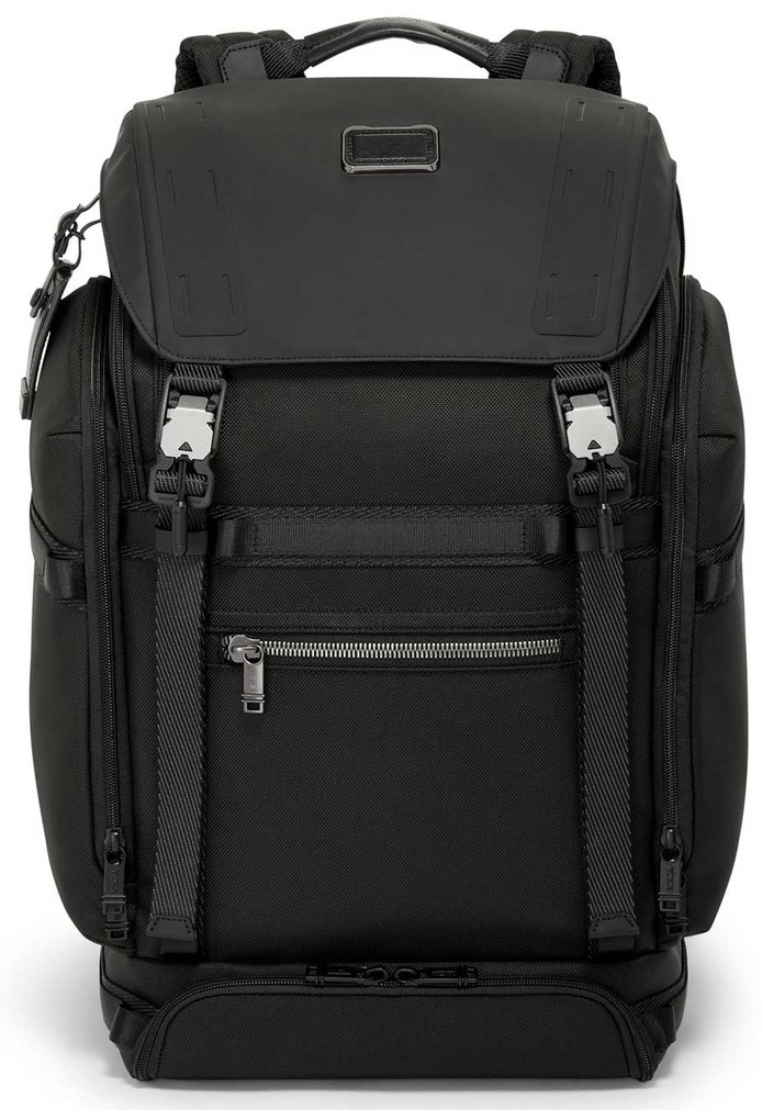 TUMI Alpha Bravo Black Expedition Flap Backpack