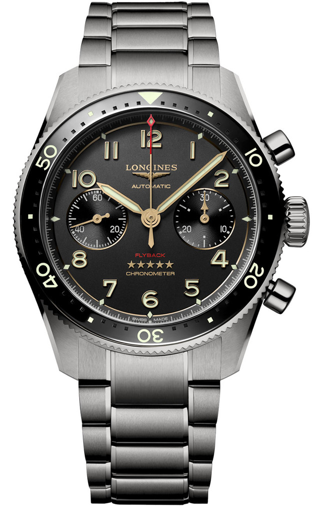 Longines Spirit Flyback Titanium Watch 42mm with Anthracite Dial