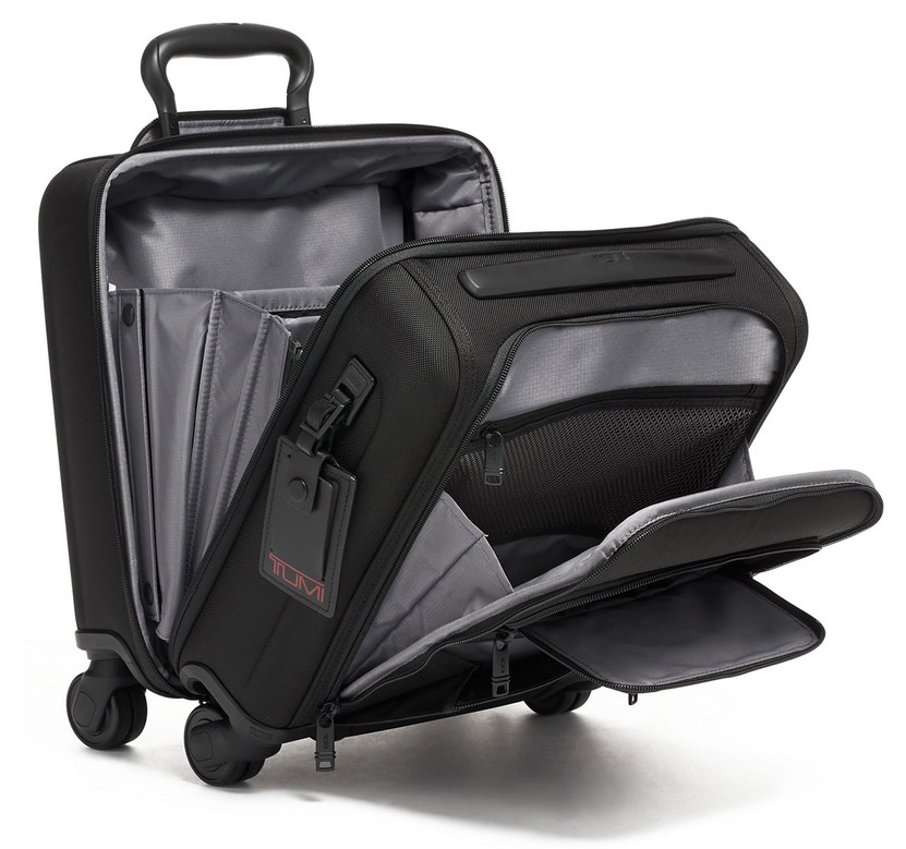 TUMI Alpha 3 Black Compact 4 Wheeled Brief (1)