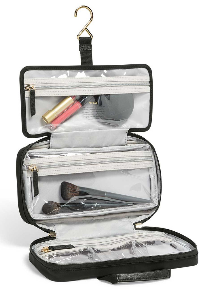 TUMI Voyageur Madeline Cosmetic - Small - in Black Gold