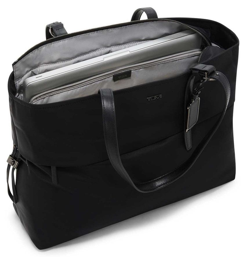 TUMI Voyageur Cam Tote - Large - in Black Gunmetal