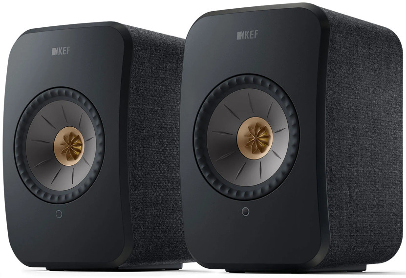 KEF LSX II Carbon Black Wireless Bookshelf Speakers Pair
