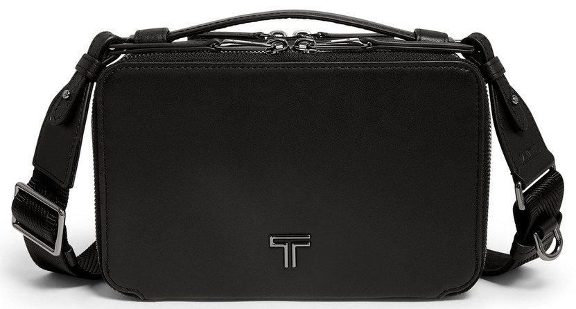 TUMI Voyageur Myla Crossbody in Black and Gunmetal