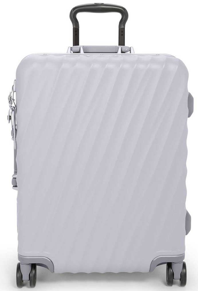TUMI 19 Degree Frame Continental Carry-On with 4 Wheels in Pearl Grey Texture