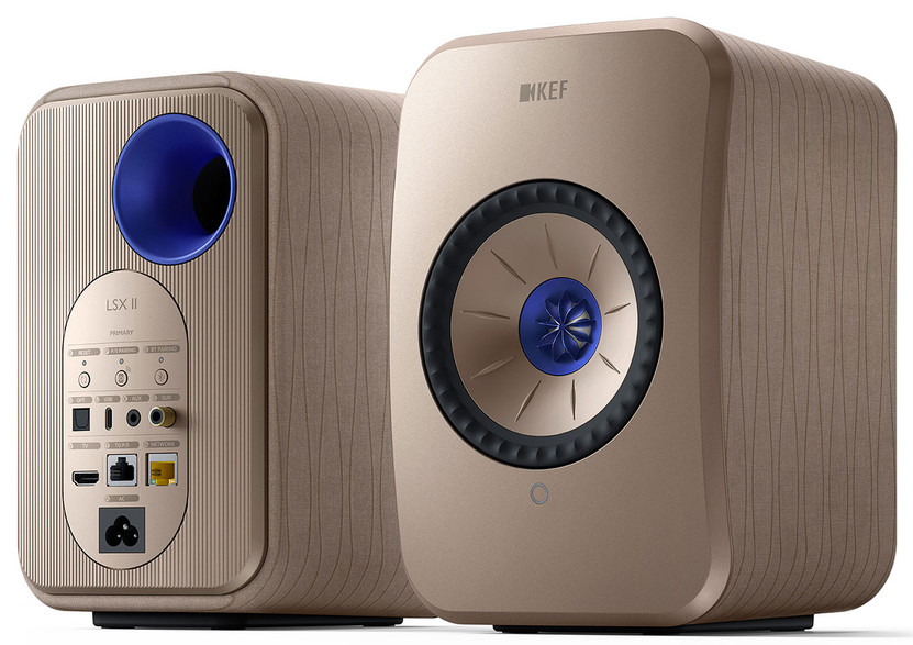 KEF LSX II Soundwave Wireless Bookshelf Speakers Pair