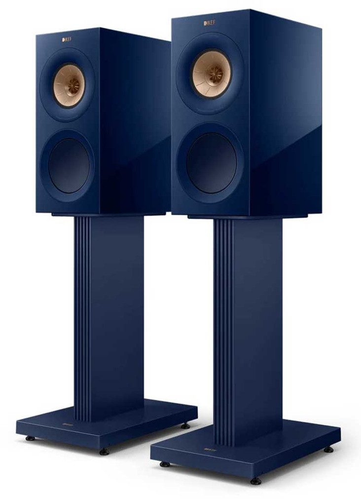 KEF R3 Meta 3-Way Bookshelf Speakers in Indigo Gloss