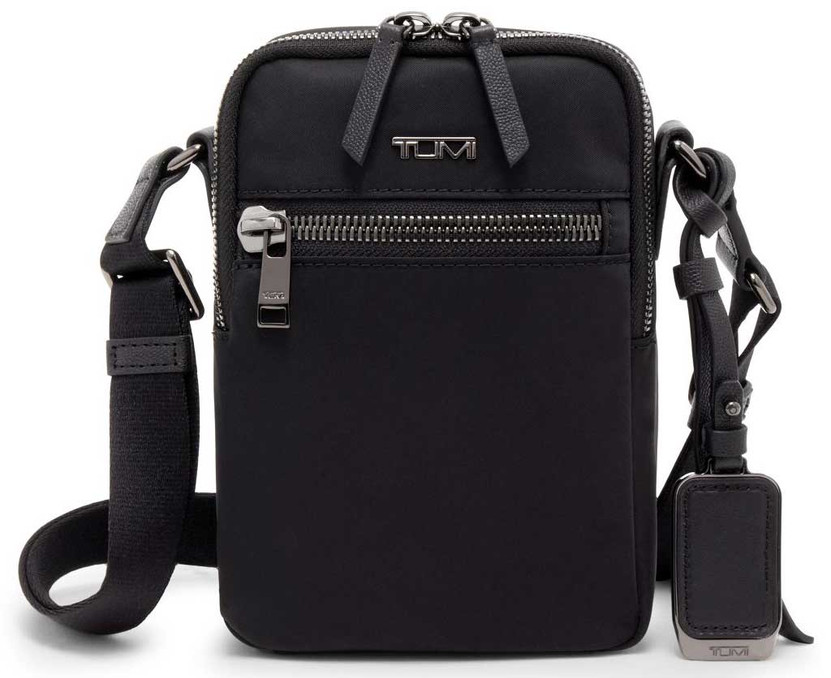 TUMI Voyageur Black  Gunmetal Persia Crossbody