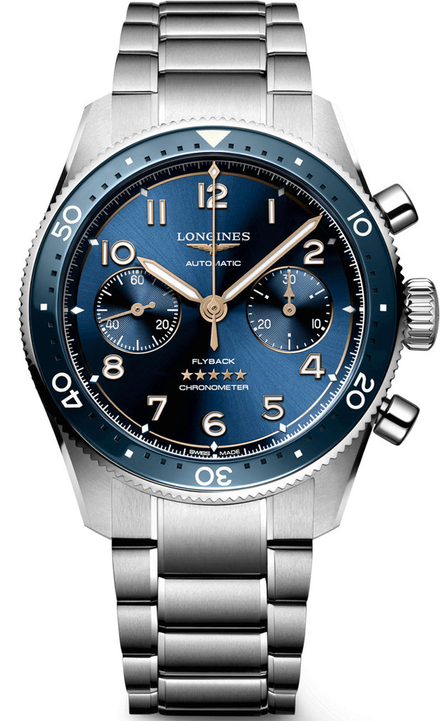 Longines Spirit Blue Dial Stainless Steel Watch, 42mm