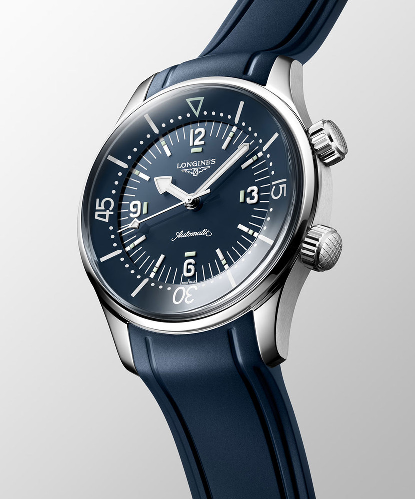 Longines Legend Diver Watch 39mm with Blue Dial