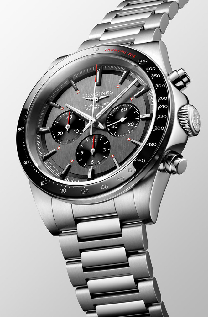 Longines Conquest Chrono Ski Edition Watch 42mm with Anthracite Dial