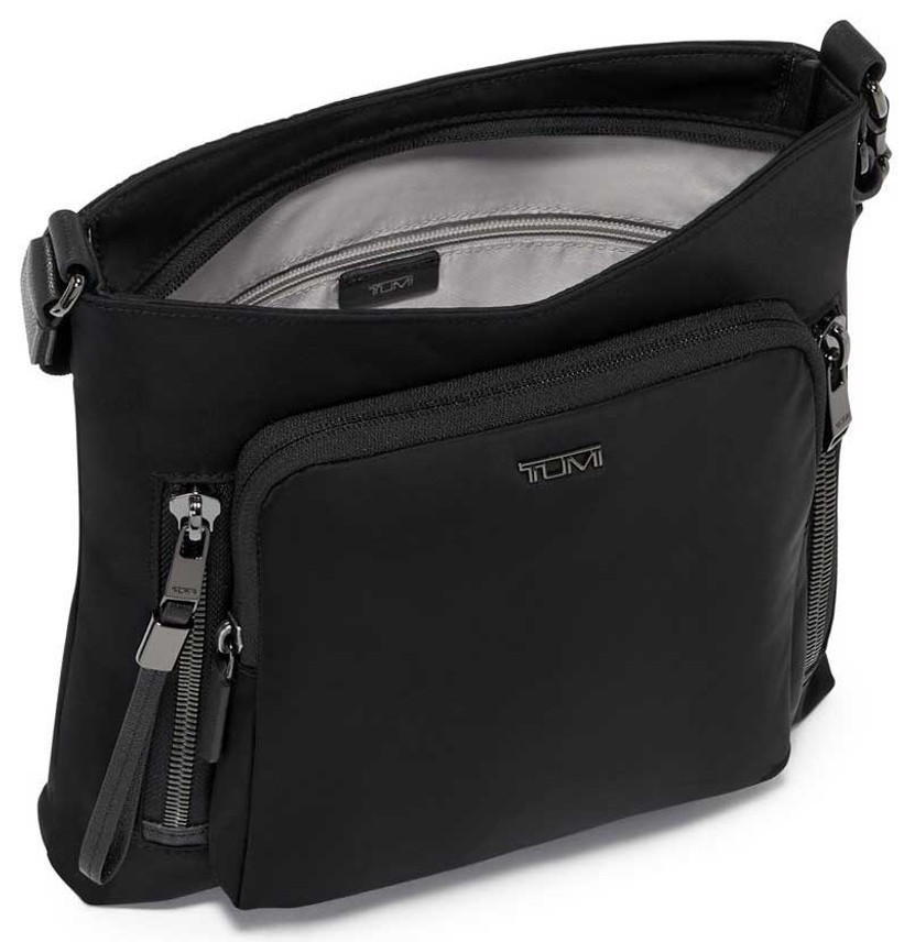 TUMI Voyageur Black  Gunmetal Tyler Crossbody