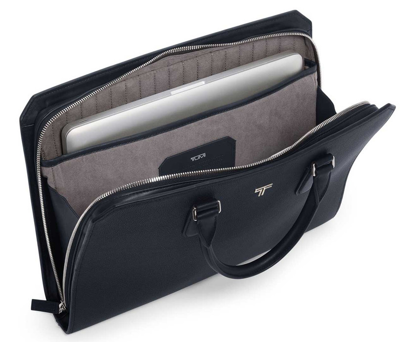 TUMI Turin Savona Slim Brief in Navy