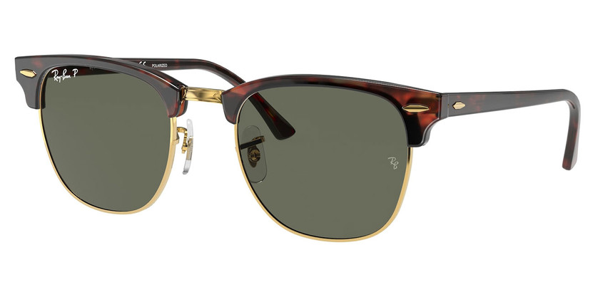 Ray-Ban Clubmaster Sunglasses 51mm with Polarized G-15 Green Lenses