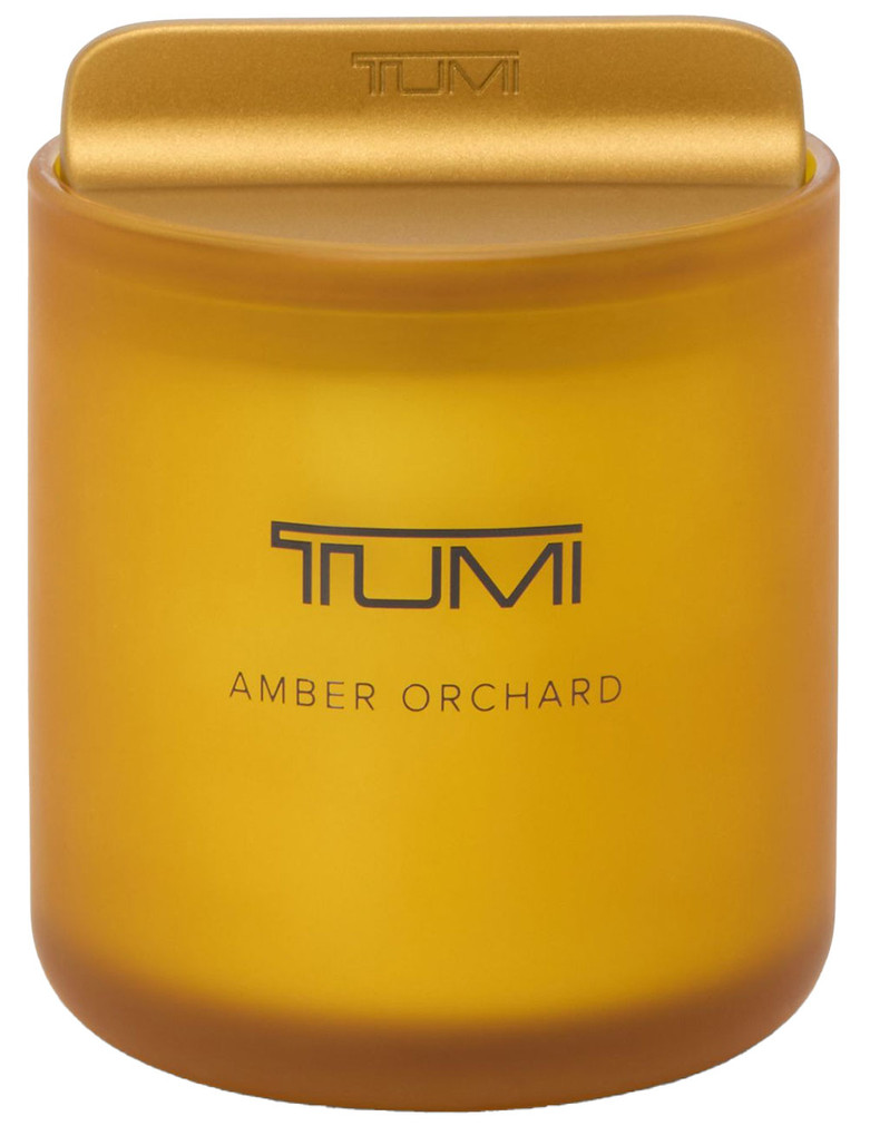 TUMI Fragrance Amber Orchard Classic Candle, 8 oz in Orange