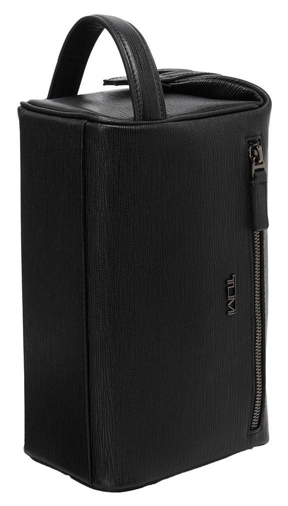 TUMI Travel Accessory Framed Travel Kit in Black Embossed
