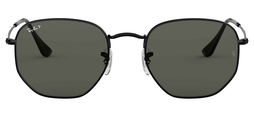 Ray-Ban Hexagonal Flat Sunglasses 51mm with Polarized Green Lenses