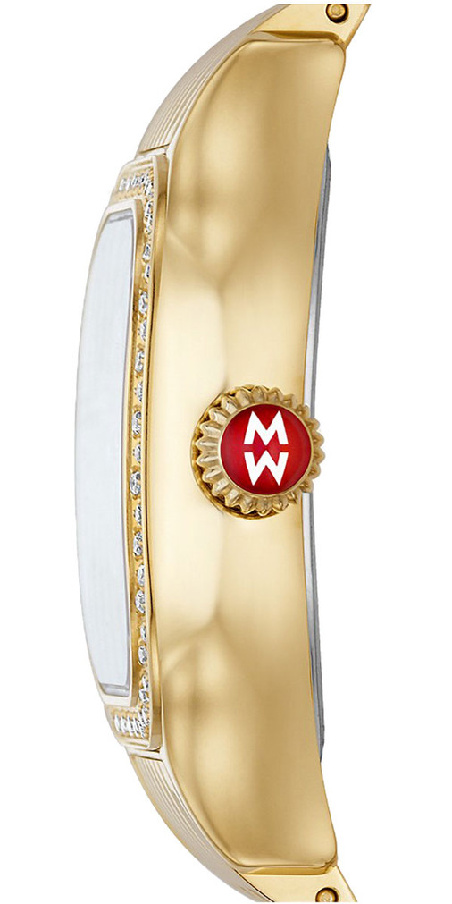 Michele Meggie 18K Gold-Plated Diamond Stainless Steel Watch, 29mm