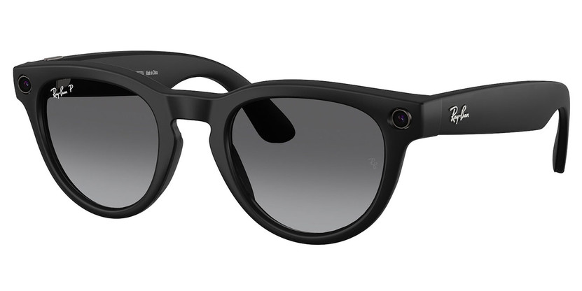 Ray-Ban Meta Headliner Sunglasses Gen 2 50mm in Matte Black with Graphite Gradient Lenses