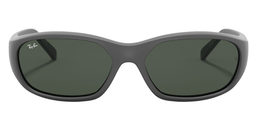 Ray-Ban Daddy-O Sunglasses 59mm in Rubber Black with Green Lenses