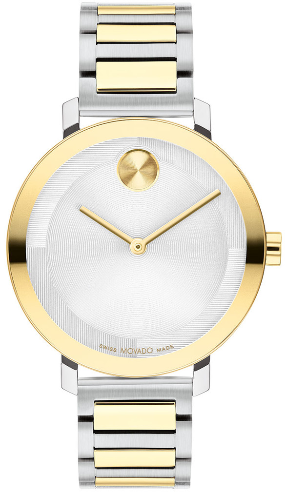 Movado BOLD Evolution 2.0 44mm Watch with Silver Dial and Two-Tone SS Bracelet