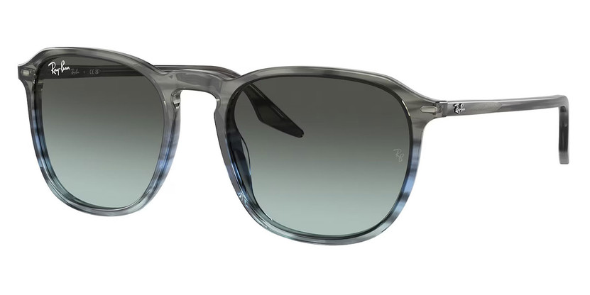 Ray-Ban Elliot Sunglasses 52mm in Striped Grey and Blue with Blue Black Gradient Lenses