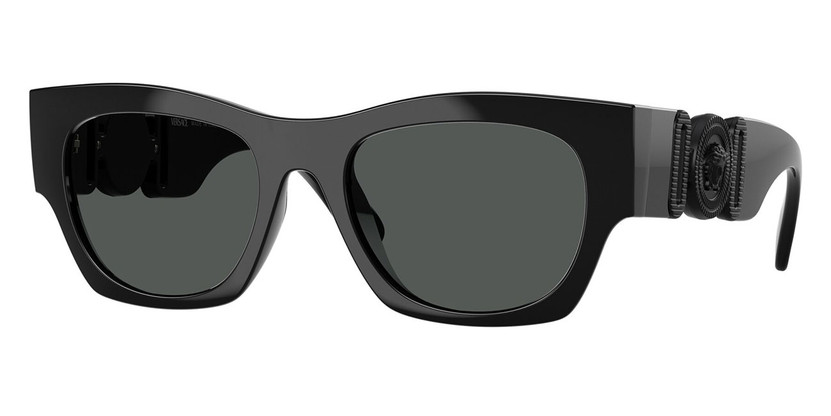 Versace Sunglasses 52mm in Black with Dark Grey Lenses
