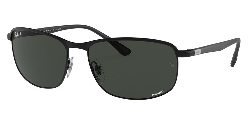Ray-Ban Chromance Sunglasses 60mm in Matte Black with Polarized Dark Grey Lenses