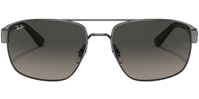 Ray-Ban RB3663 Sunglasses 60mm in Gunmetal with Grey Gradient Lenses