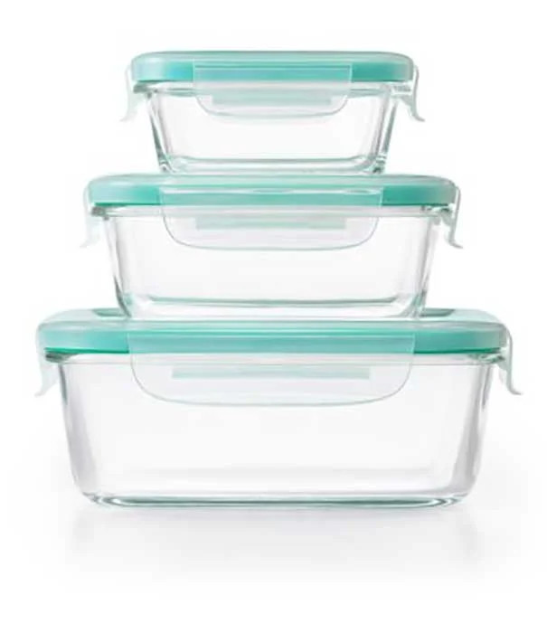 OXO Storage Container Set Good Grips 12-Piece Smart Seal Glass