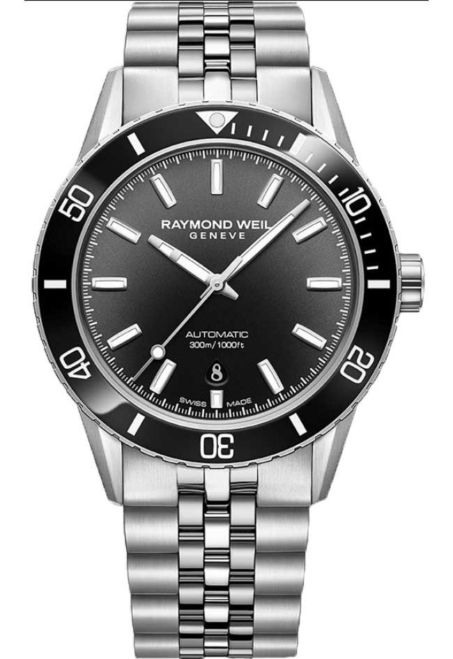 Raymond Weil Watch Freelancer Diver 42.5mm with Gradient Black Dial