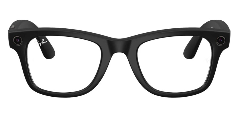 Ray-Ban Meta Wayfarer Sunglasses Gen 2 53mm in Matte Black with Clear Lenses