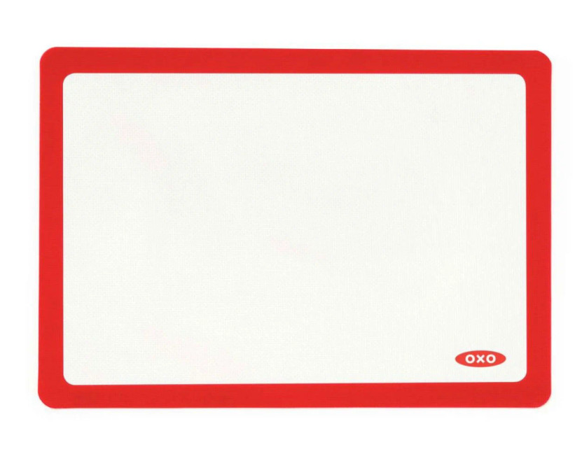 OXO Baking Mat Good Grips Silicone In White  Red