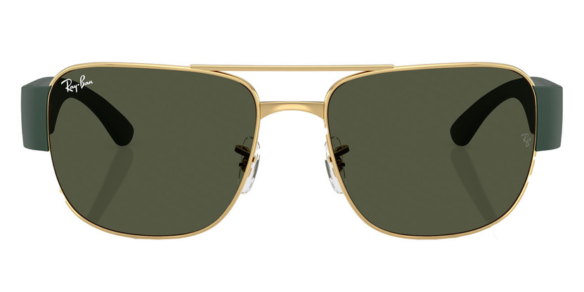 Ray-Ban Sunglasses 59mm in Gold and Sand Black with Green Lenses