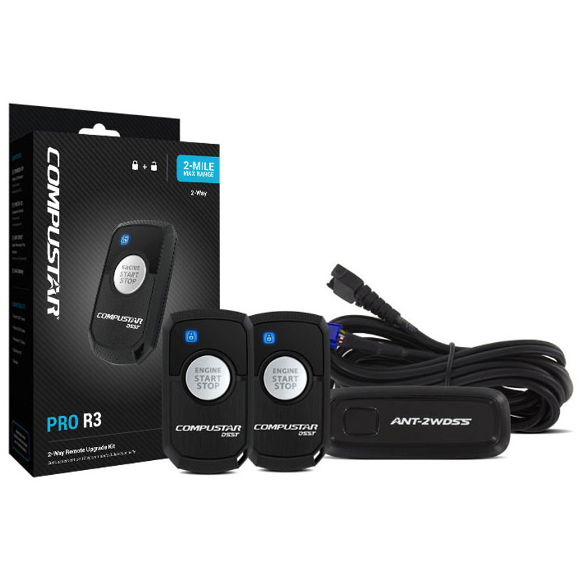 CompuStar PRO R3 2-Way LED, 2-Mile Range Remote Kit