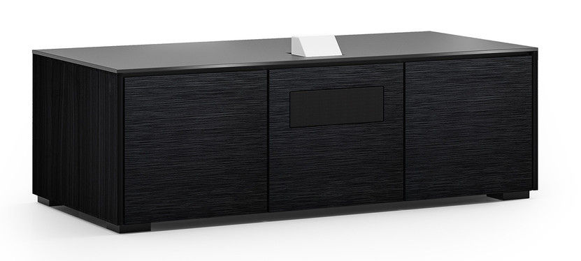 Salamander Designs Chameleon Collection Chicago 237S EPS Black Oak w Black Solid Surface Top Projector Integrated Cabinet
